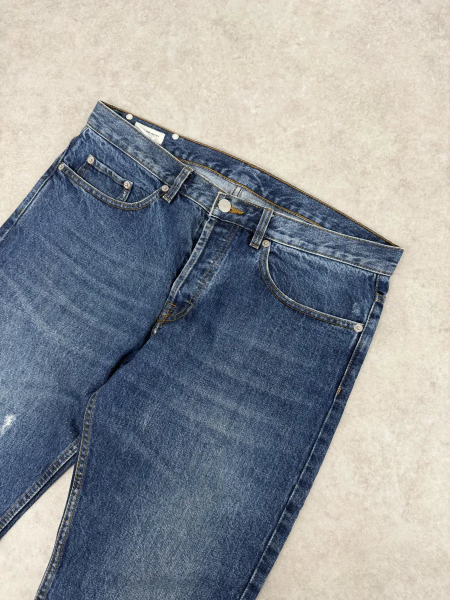 Dries Van Noten Blue Minimalist Denim Jeans qRuIKpd 5