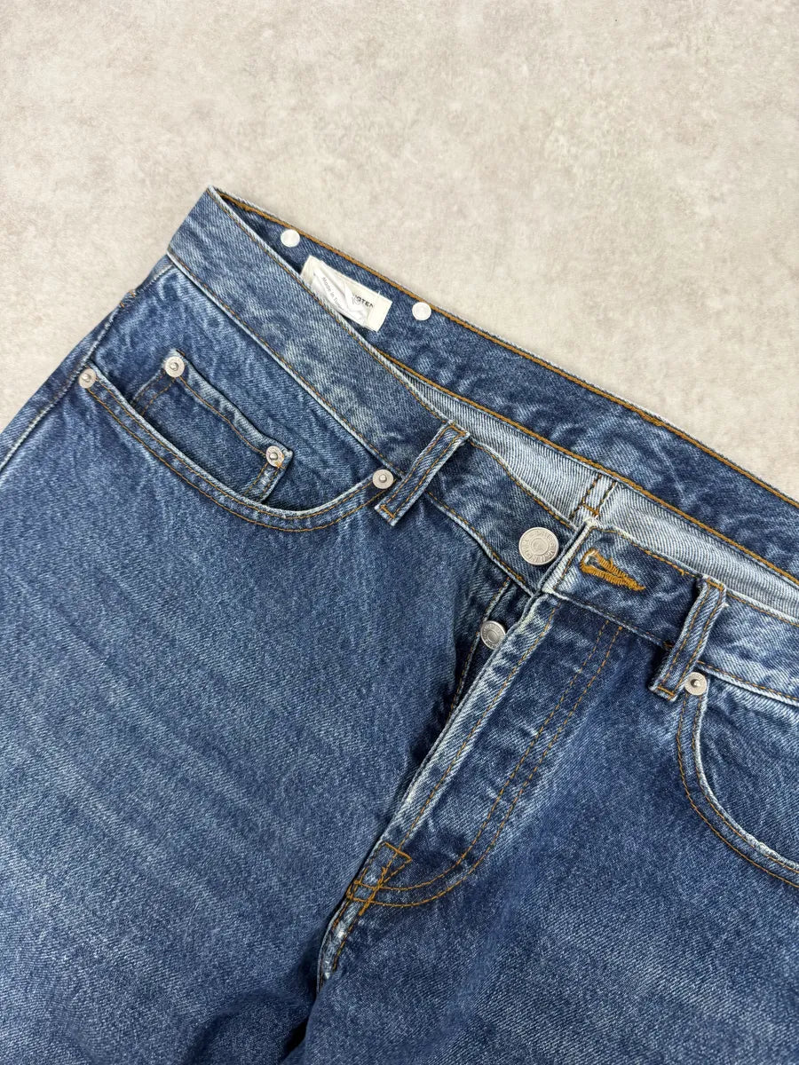 Dries Van Noten Blue Minimalist Denim Jeans qRuIKpd 7