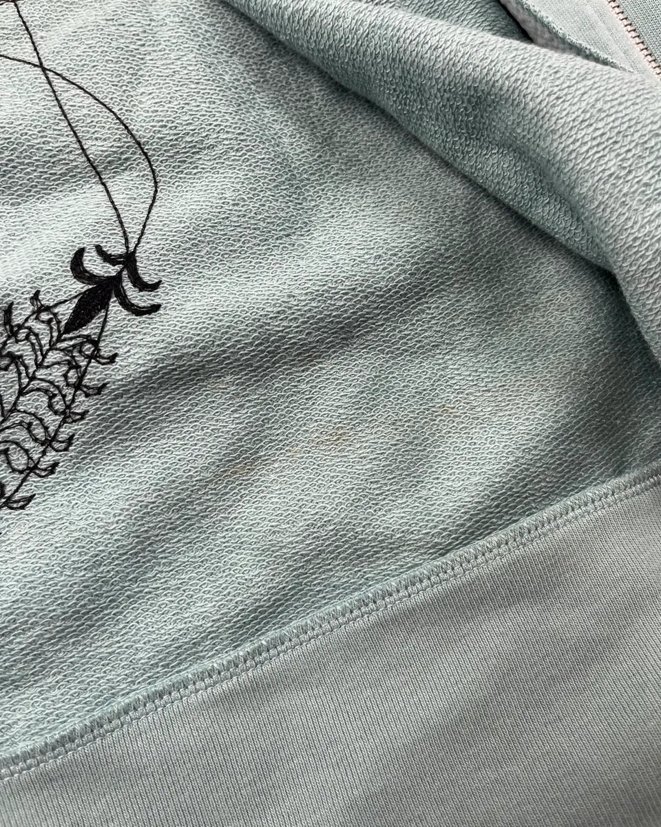 Dries Van Noten Blue Nature Print Zip Up Sweater hIRfXYU 9