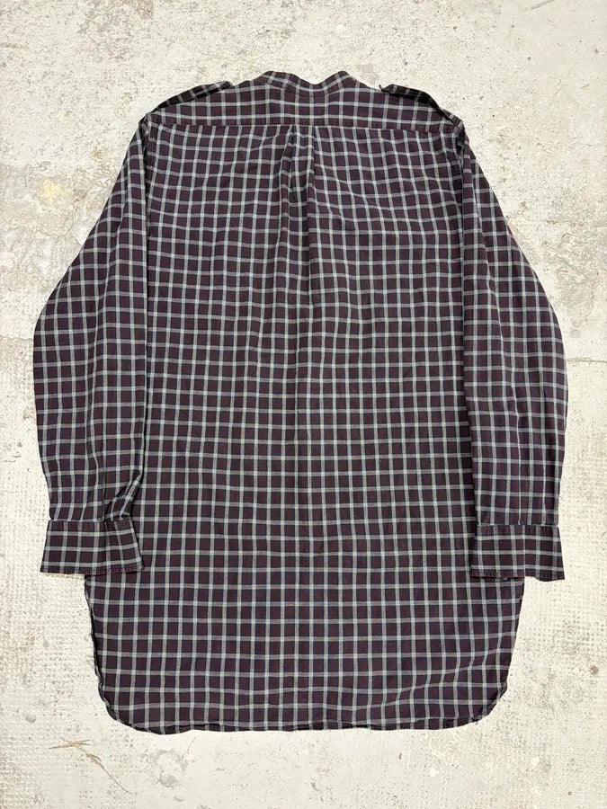 Dries Van Noten Bordeaux & Green Checkered Shirt SochkgH 3