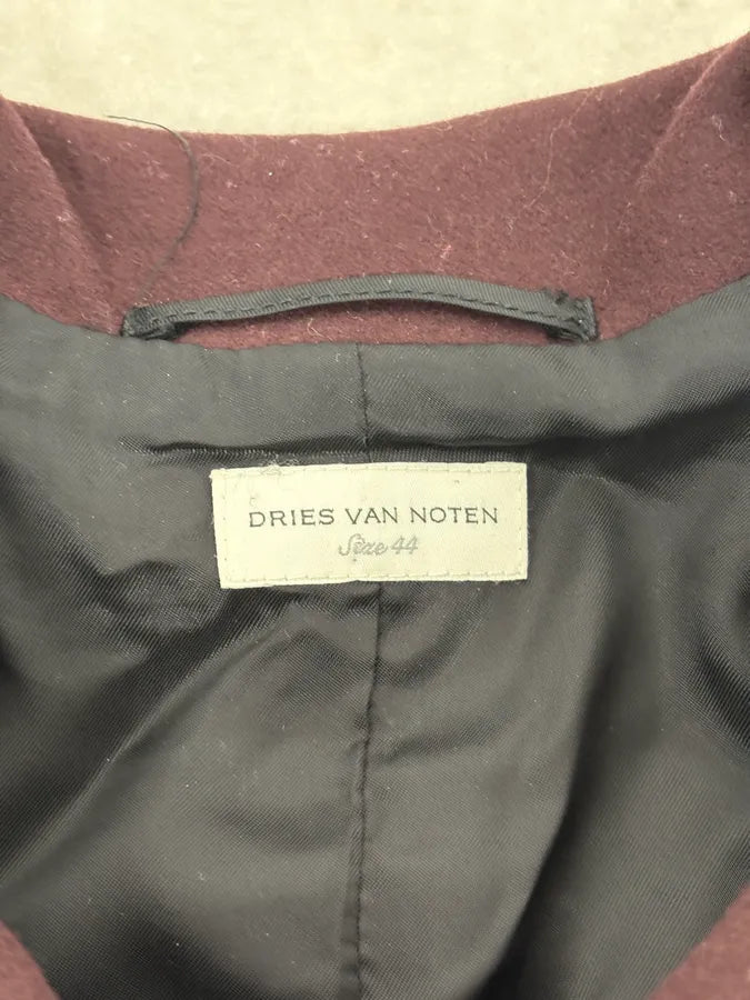 Dries Van Noten Bordeaux Leopard Blazer Jacket XlrMzvc 7