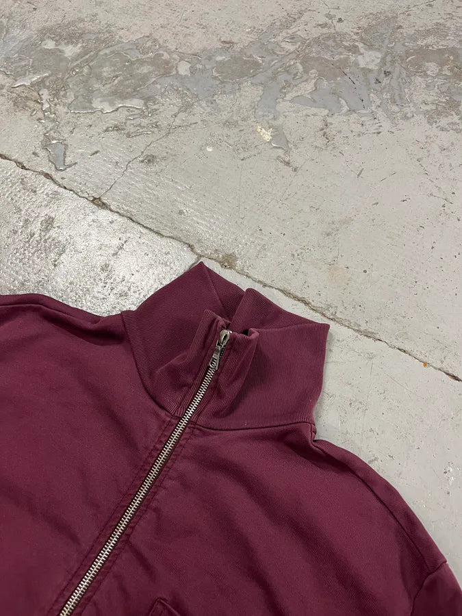 Dries Van Noten Bordeaux Zip-up Sweater flAhart 5