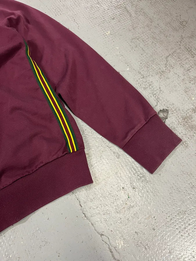 Dries Van Noten Bordeaux Zip-up Sweater flAhart 7