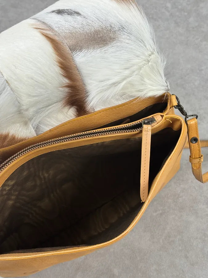 SS2015 Dries Van Noten Fur Beige Leather Shoulder Bag qbtxsmy 13