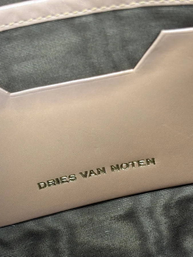 SS2015 Dries Van Noten Fur Beige Leather Shoulder Bag qbtxsmy 15