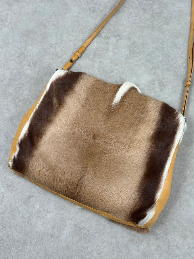 SS2015 Dries Van Noten Fur Beige Leather Shoulder Bag qbtxsmy 10
