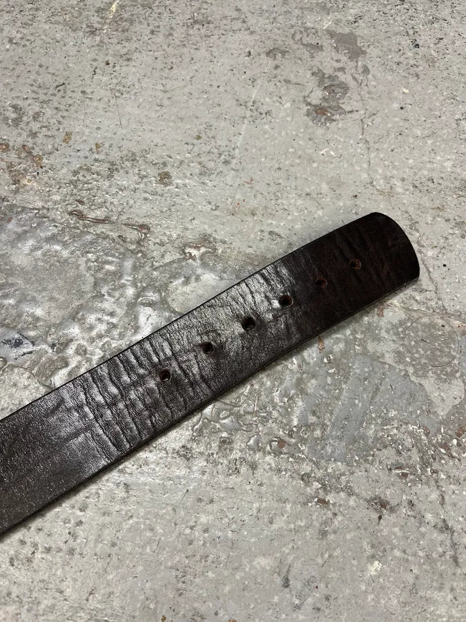 Dries Van Noten Brown Leather Sword Buckle Belt wcCWYcR 4