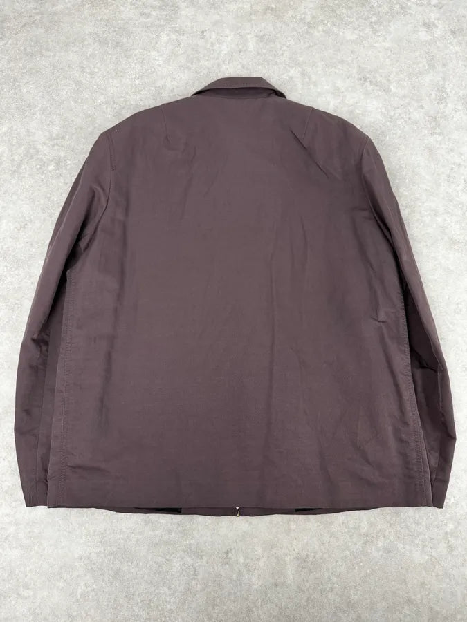 Dries Van Noten Brown Minimalist Zip-up Jacket nQraJzx 3