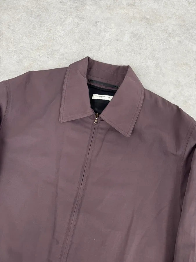 Dries Van Noten Brown Minimalist Zip-up Jacket nQraJzx 4