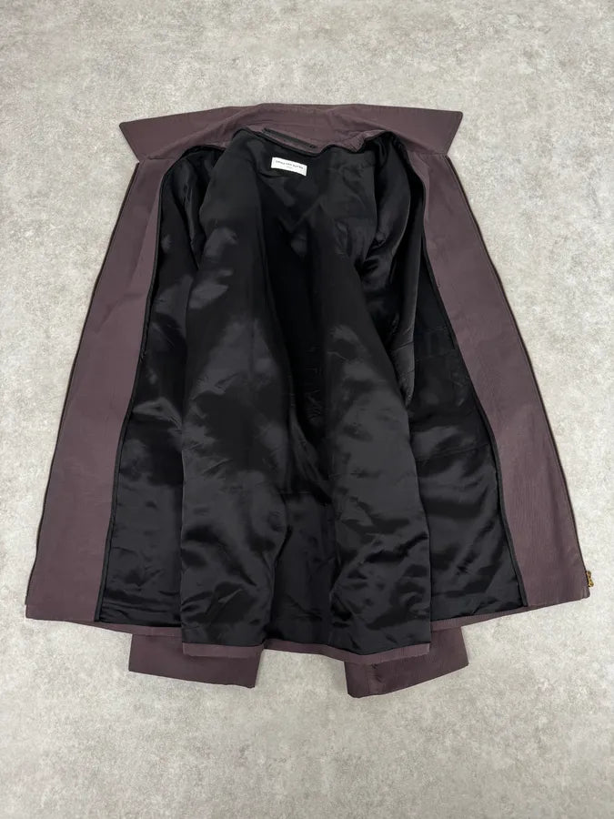 Dries Van Noten Brown Minimalist Zip-up Jacket nQraJzx 6