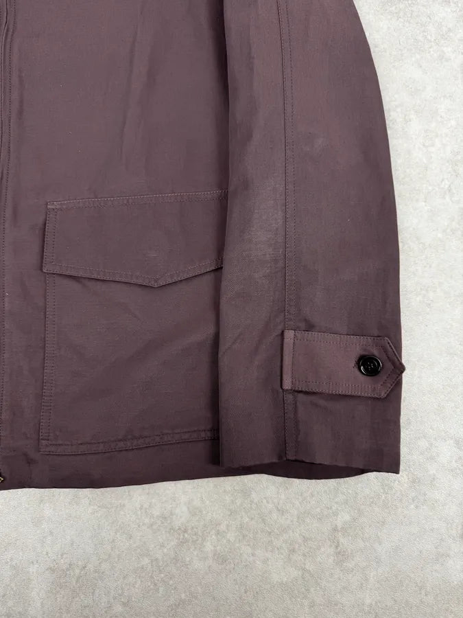 Dries Van Noten Brown Minimalist Zip-up Jacket nQraJzx 8