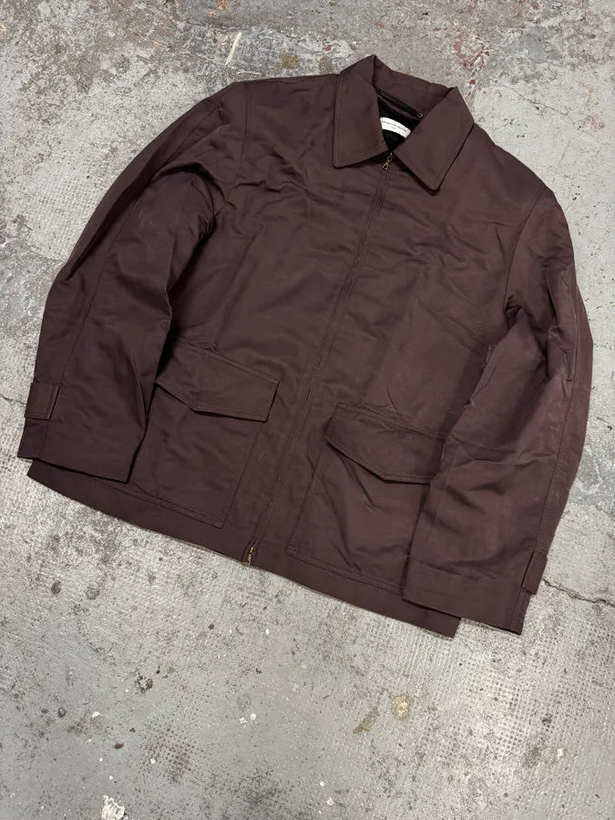 Dries Van Noten Brown Minimalist Zip-up Jacket nQraJzx 2