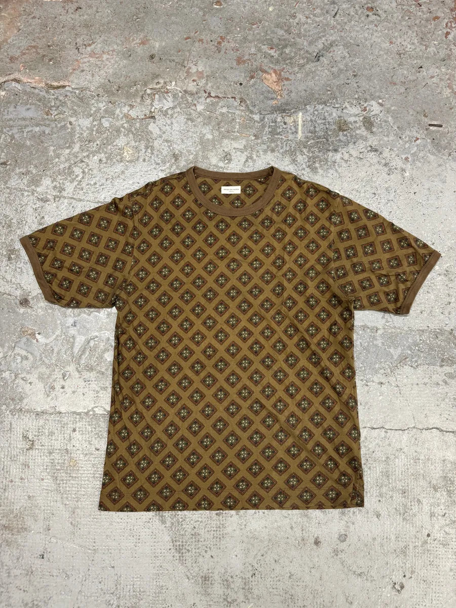 Dries Van Noten Brown Mozaic T-Shirt KCgcMYh 0