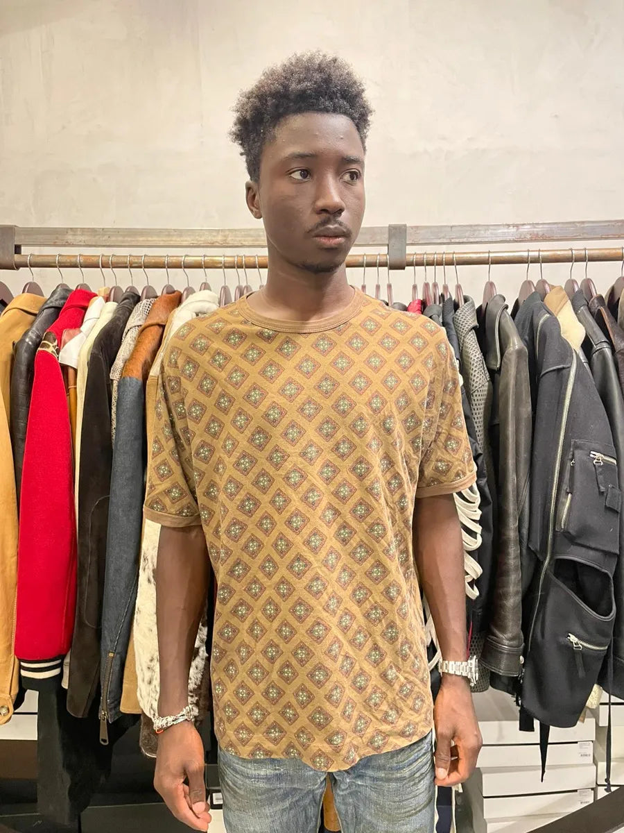 Dries Van Noten Brown Mozaic T-Shirt KCgcMYh 1