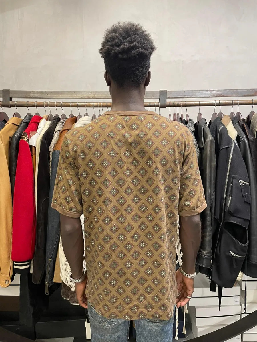 Dries Van Noten Brown Mozaic T-Shirt KCgcMYh 3