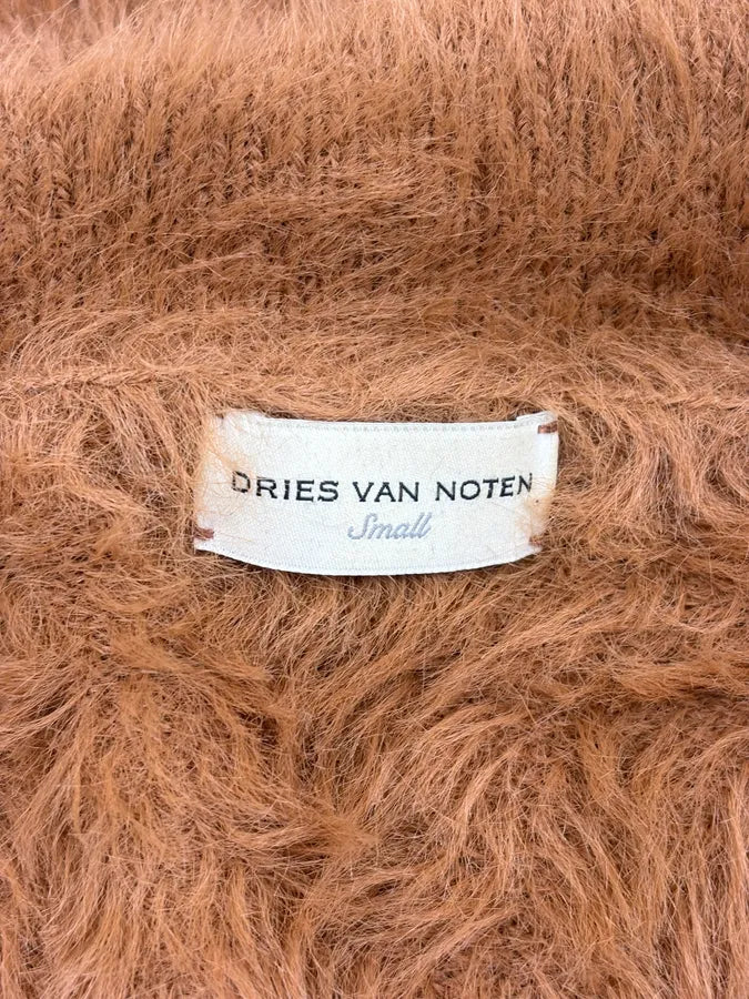 Dries Van Noten Brown Oversized Mohair Classy Cardigan  tDHxpeo 10