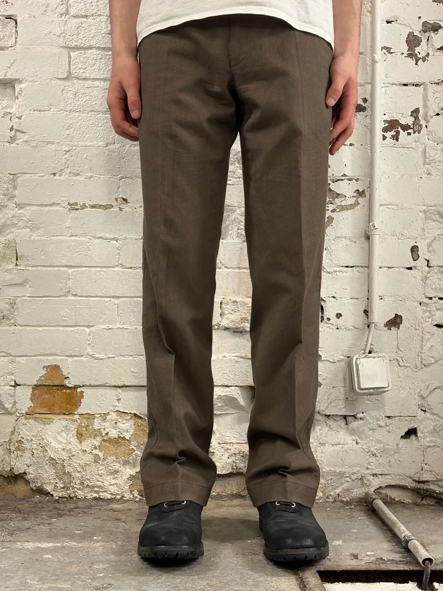 Dries Van Noten Brown Straight Pants gIfTEku 1