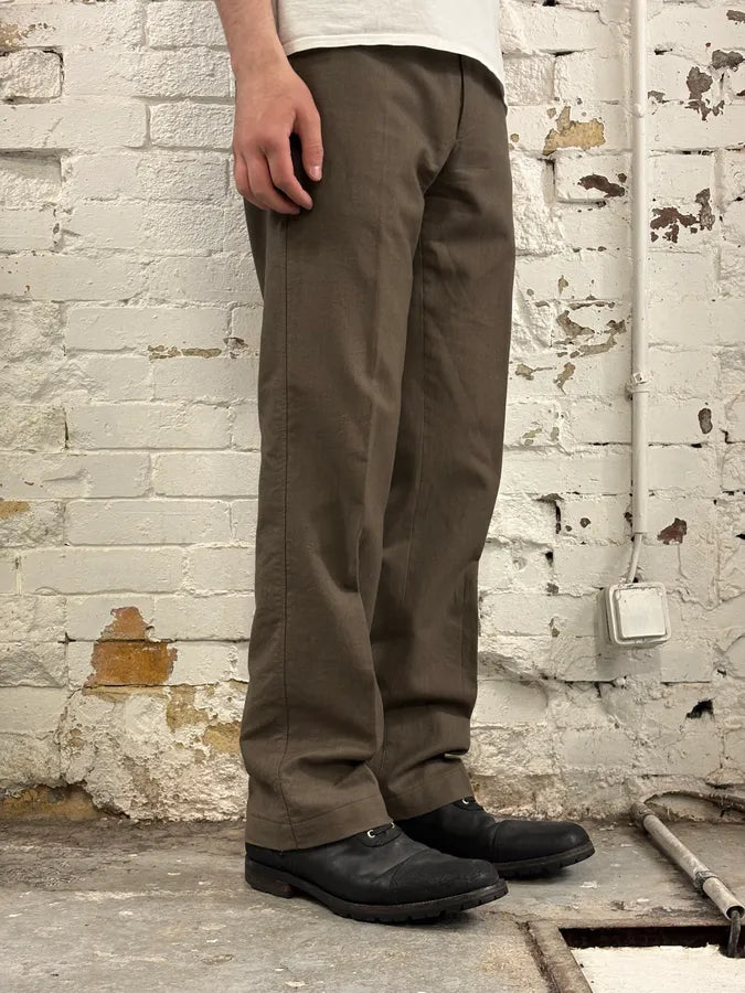 Dries Van Noten Brown Straight Pants gIfTEku 3