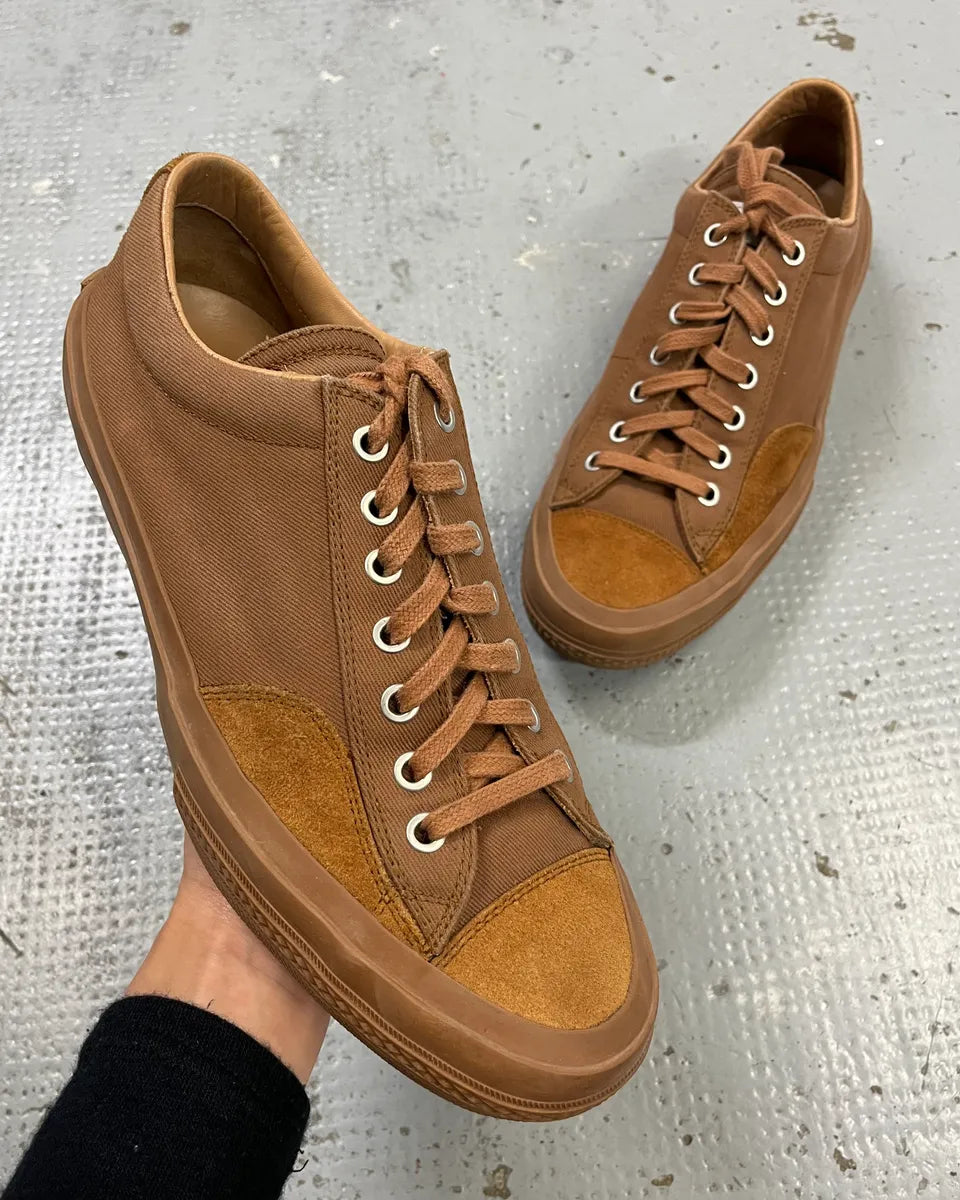 Dries Van Noten Brown Tan Suede Low-Top Sneakers LMlnqXQ 0