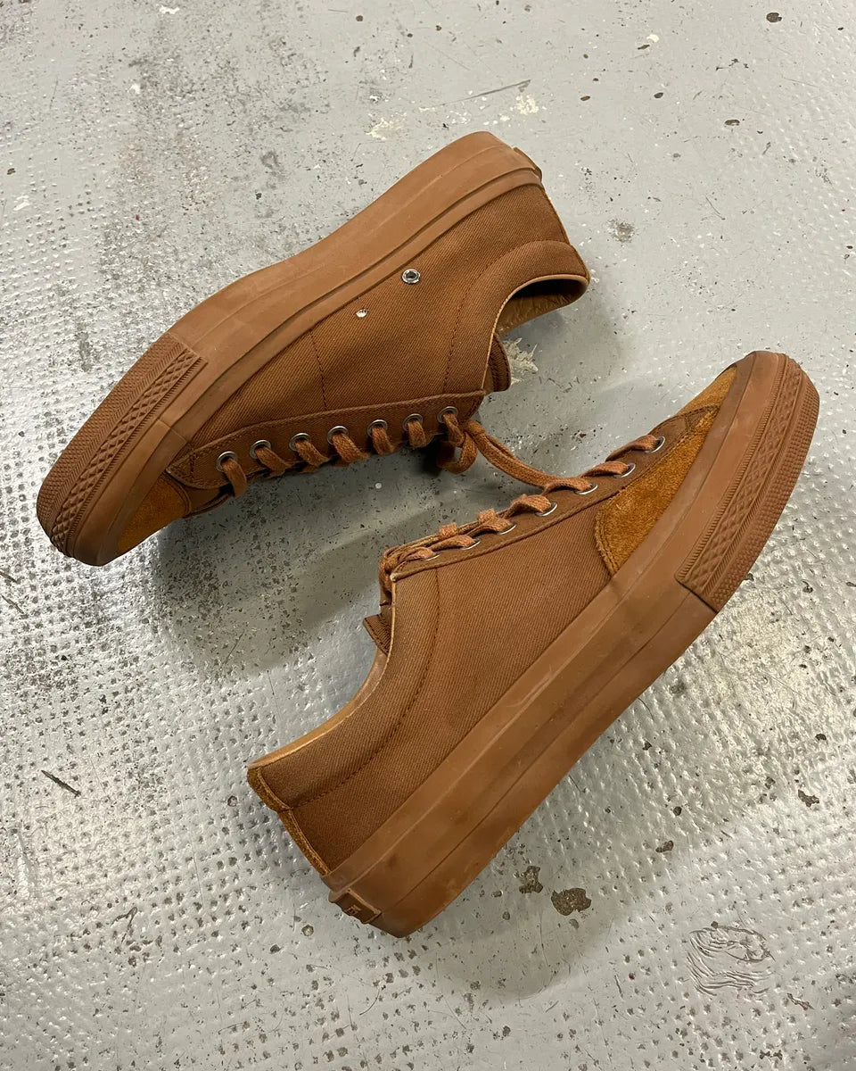 Dries Van Noten Brown Tan Suede Low-Top Sneakers LMlnqXQ 3