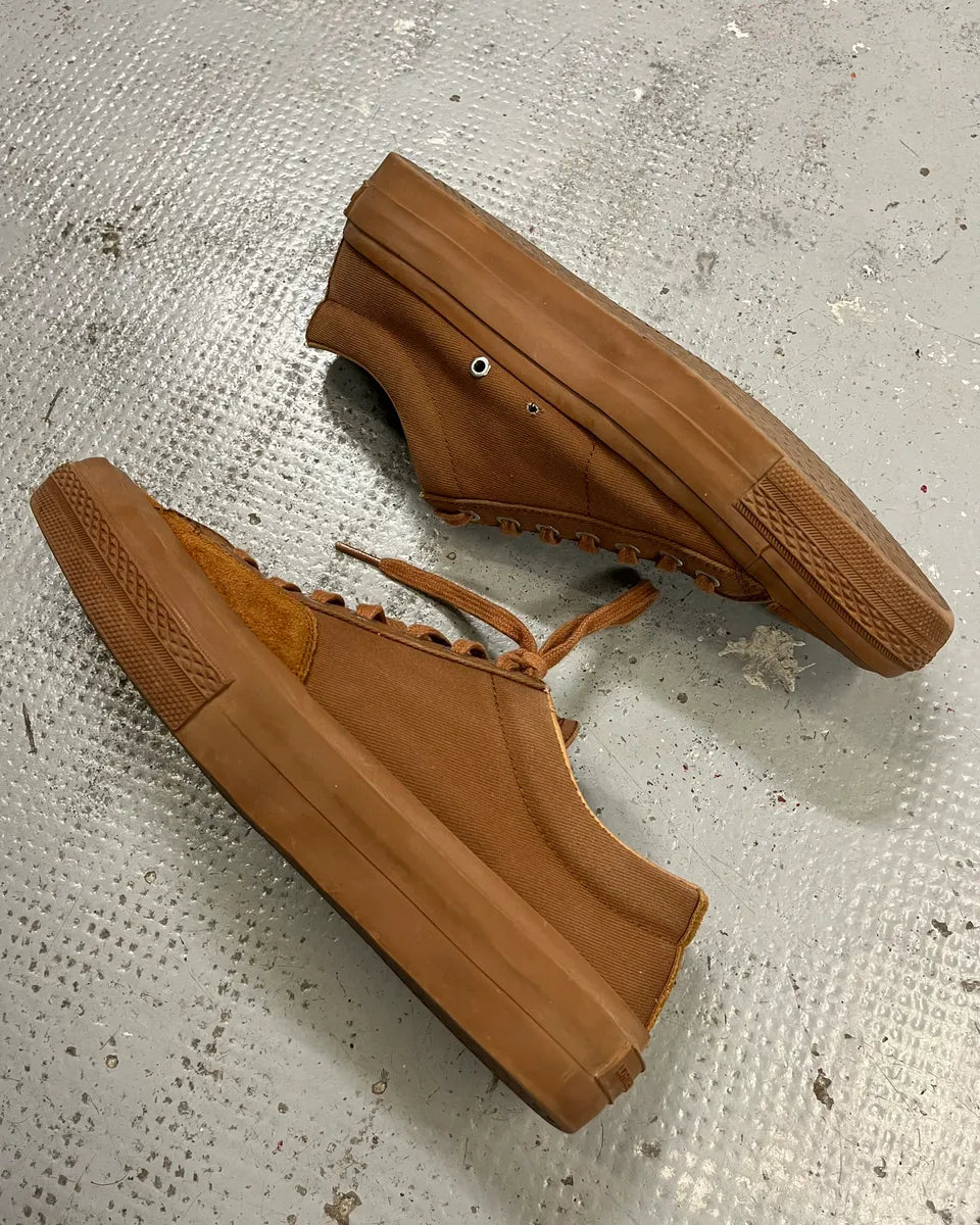 Dries Van Noten Brown Tan Suede Low-Top Sneakers LMlnqXQ 4