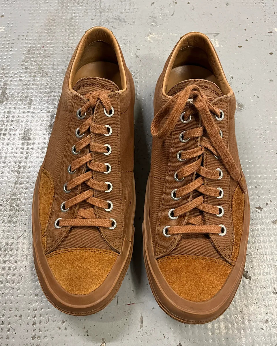 Dries Van Noten Brown Tan Suede Low-Top Sneakers LMlnqXQ 6