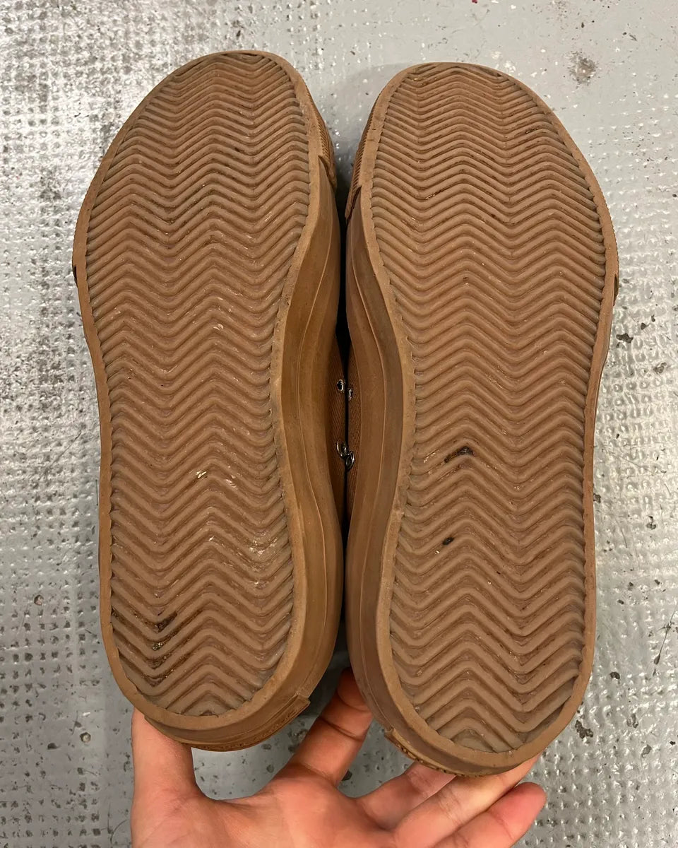 Dries Van Noten Brown Tan Suede Low-Top Sneakers LMlnqXQ 9