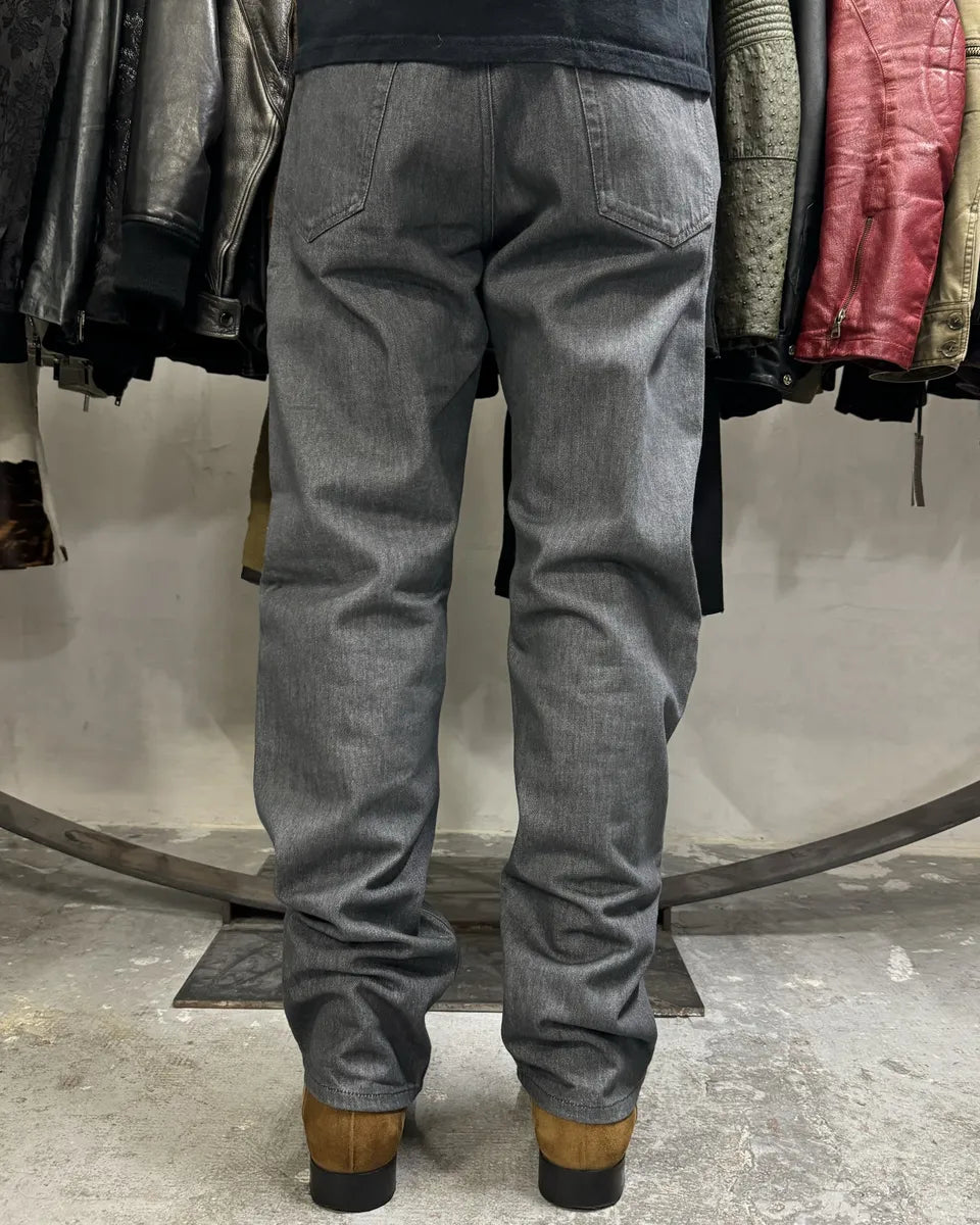 Dries Van Noten Brut Denim Grey Front Carpenter Jeans (S/M) 1
