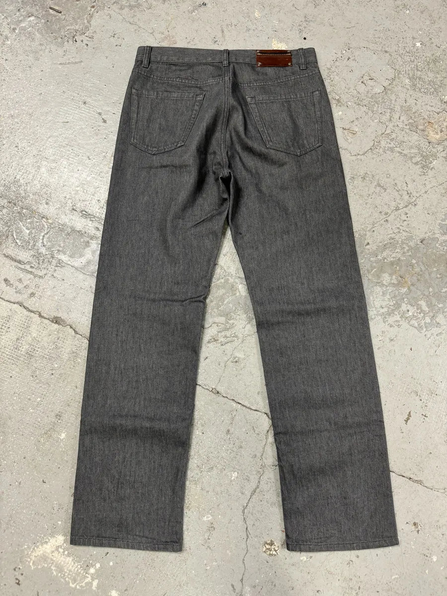 Dries Van Noten Brut Denim Grey Front Carpenter Jeans (S/M) 3