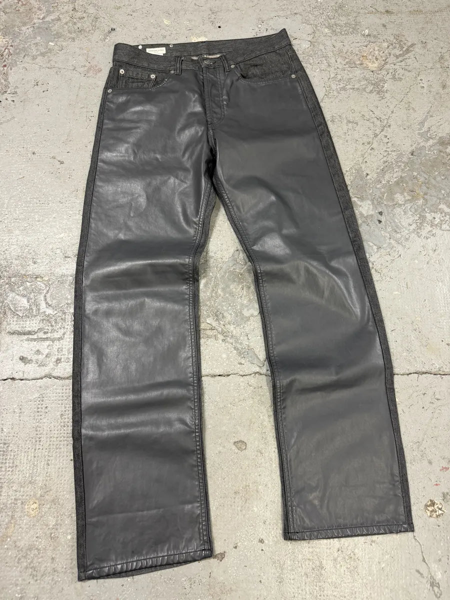 Dries Van Noten Brut Denim Grey Front Carpenter Jeans (S/M) 4