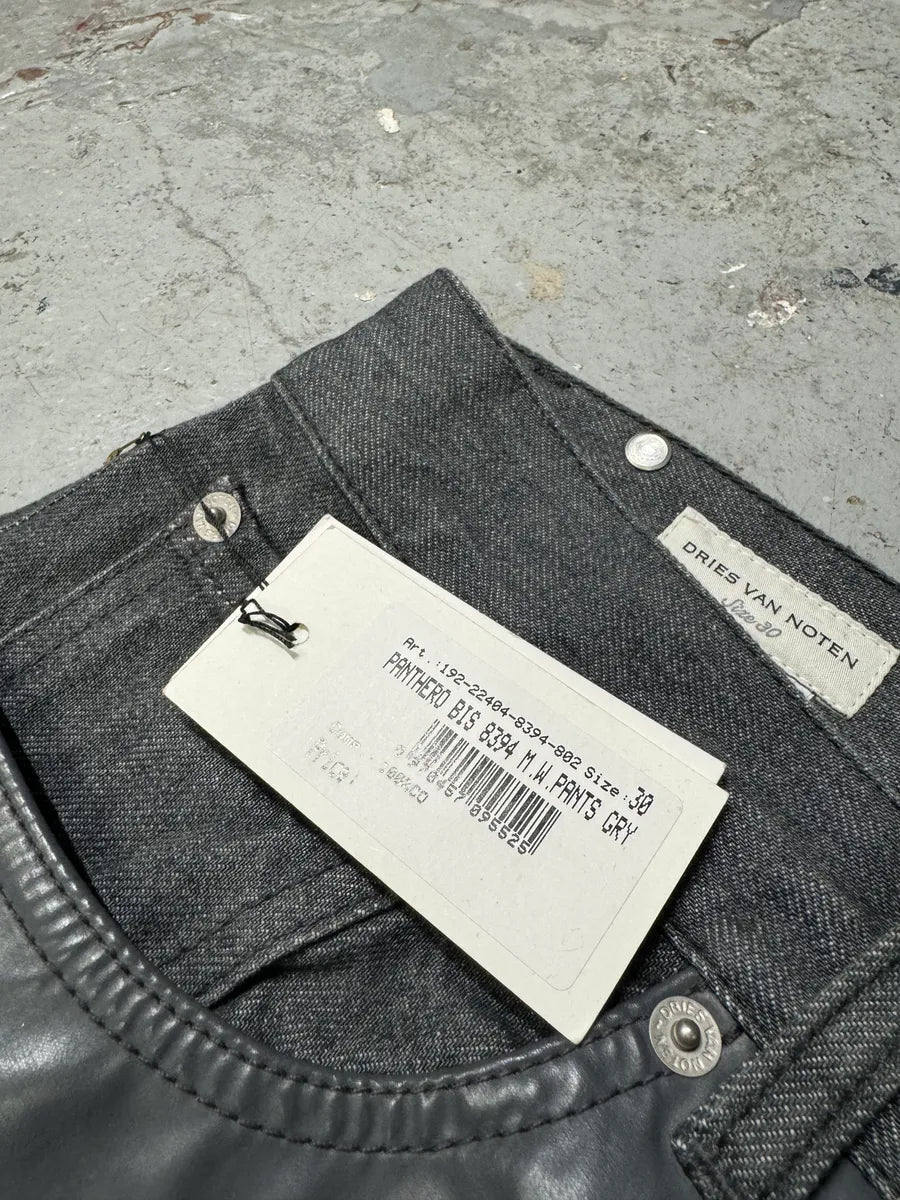 Dries Van Noten Brut Denim Grey Front Carpenter Jeans (S/M) 7