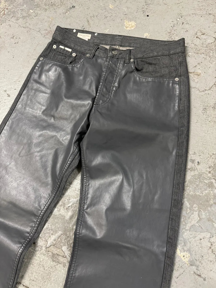 Dries Van Noten Brut Denim Grey Front Carpenter Jeans (S/M) 9