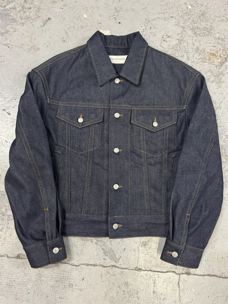 Dries Van Noten Brut Denim Selvedge Jacket oSPmTUF 0