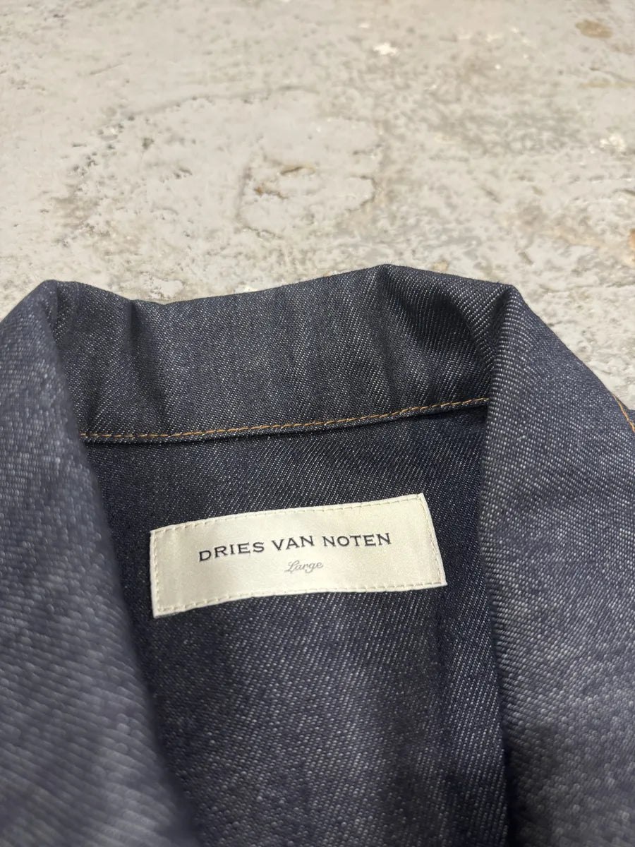 Dries Van Noten Brut Denim Selvedge Jacket oSPmTUF 10