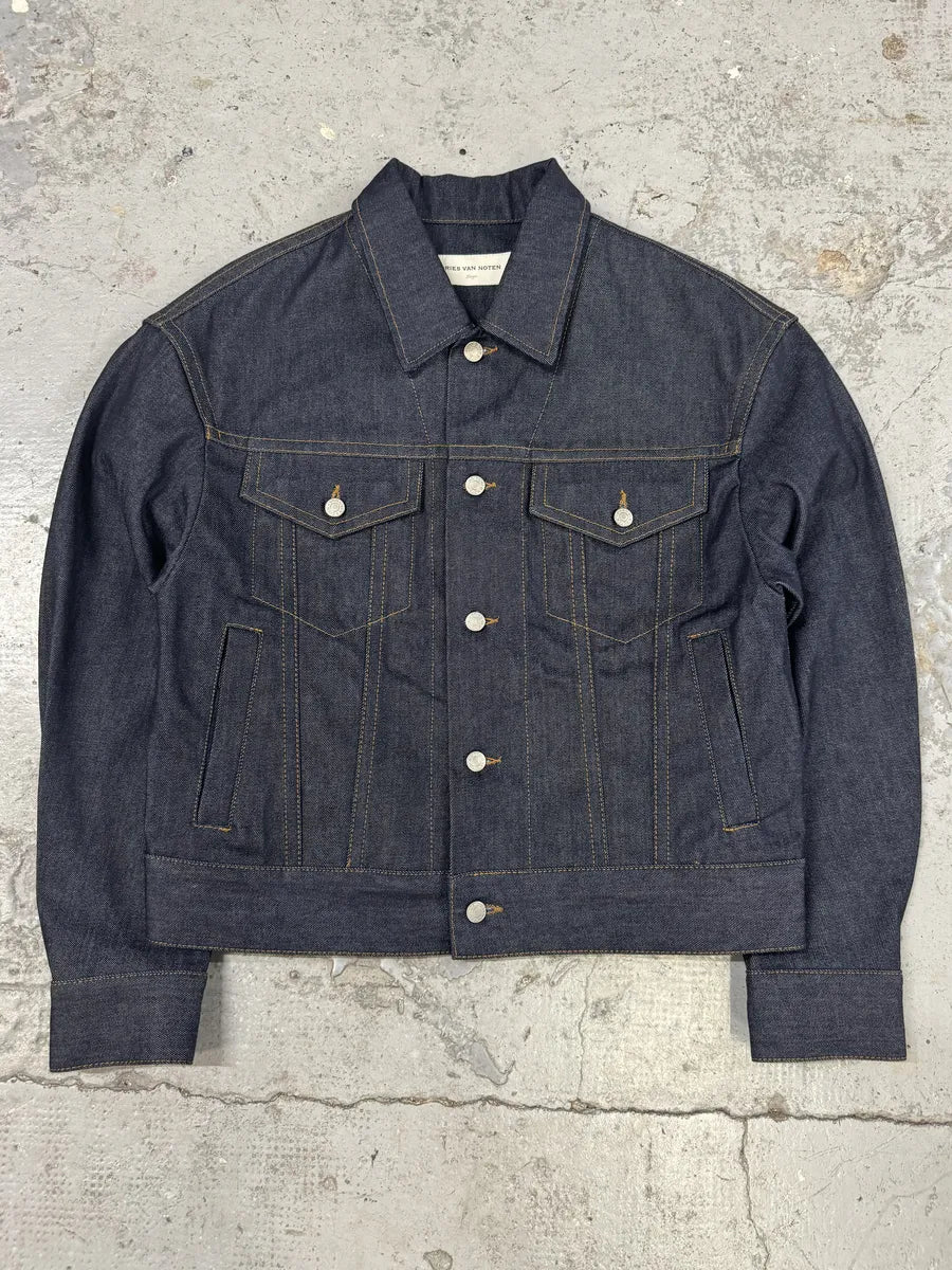 Dries Van Noten Brut Denim Selvedge Jacket oSPmTUF 4