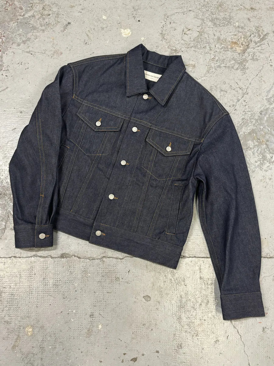 Dries Van Noten Brut Denim Selvedge Jacket oSPmTUF 5