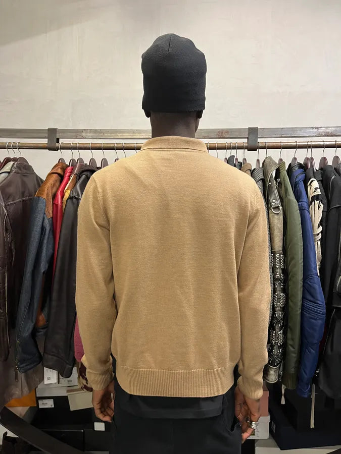 Dries Van Noten Camel Beige Zip-up Sweater zSEOuph 2