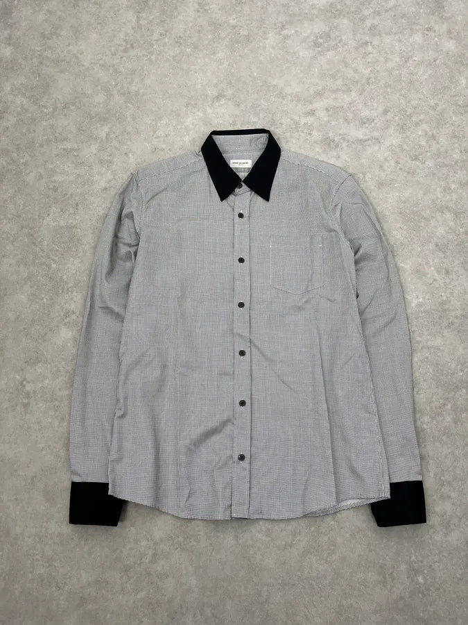 Dries Van Noten Checkered Black & White Shirt ofQoCYq 0