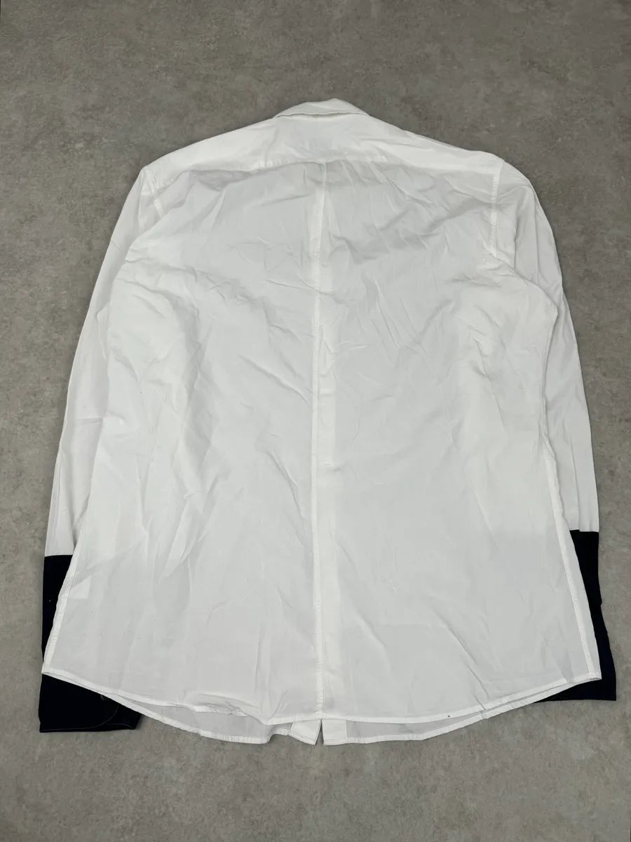 Dries Van Noten Contemporary White & Navy Shirt SSvpqNM 7
