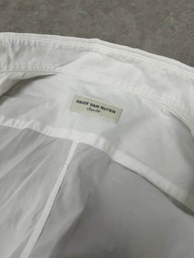 Dries Van Noten Contemporary White & Navy Shirt SSvpqNM 9
