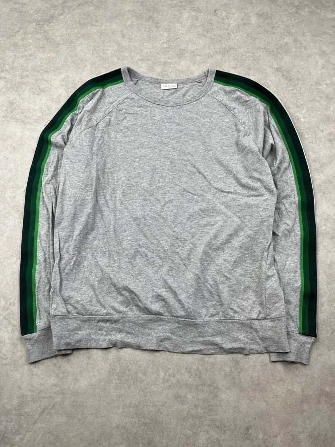 Dries Van Noten Contrast Stripes Grey Longsleeve JfeADtC 0