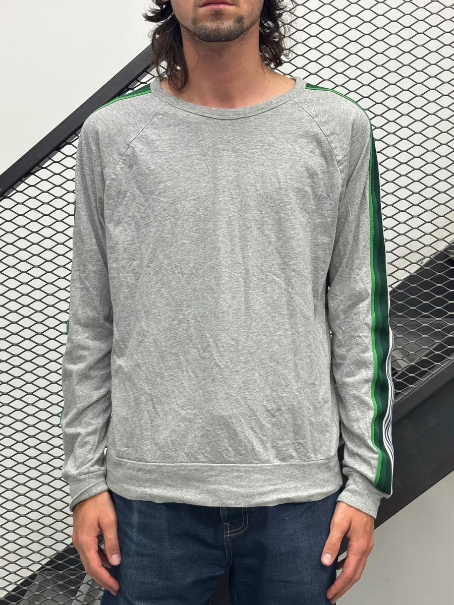Dries Van Noten Contrast Stripes Grey Longsleeve JfeADtC 1