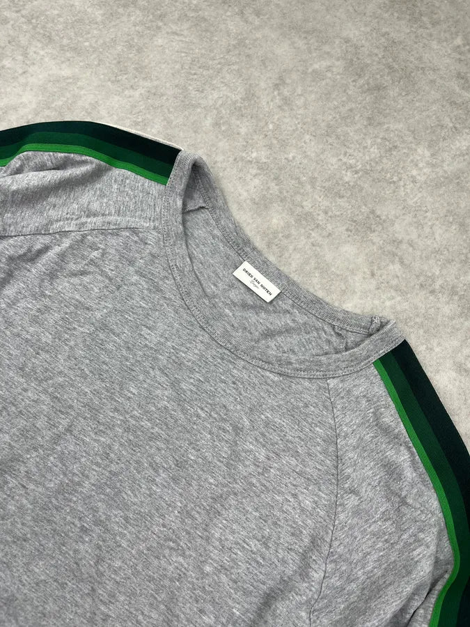Dries Van Noten Contrast Stripes Grey Longsleeve JfeADtC 4