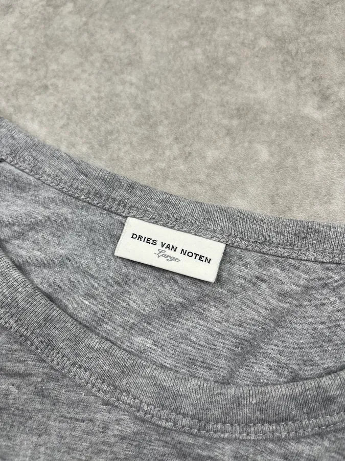 Dries Van Noten Contrast Stripes Grey Longsleeve JfeADtC 7