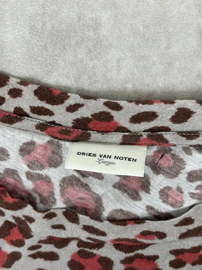 Dries Van Noten Grey Leopard Print Spotted T-Shirt  lNUpwsR 6