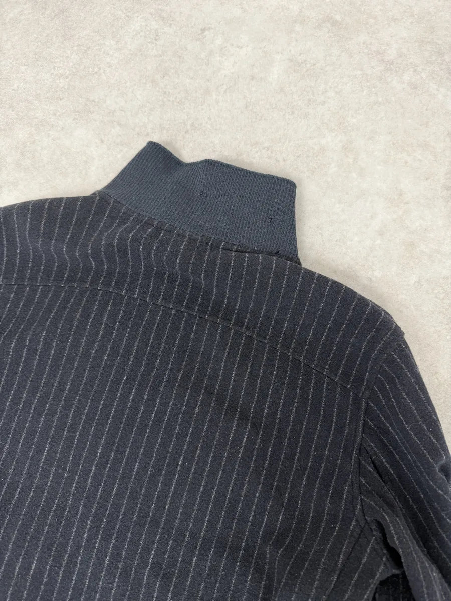 Dries Van Noten Dark Wool Striped Zip-up Jacket ttQEoxC 3