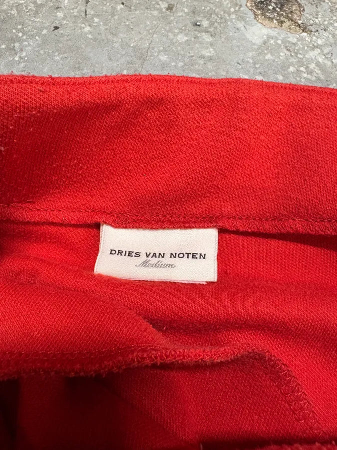 Dries Van Noten Full Zip Demon Black & Red Sweatpants BbBRpRX 7