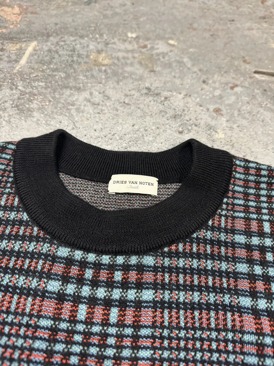 Dries Van Noten Geometrical Pattern Wool Knit Sweater BwTVQtq 5