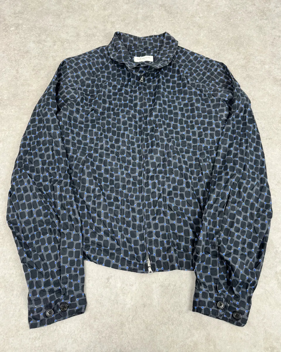 Dries Van Noten Grey & Blue Light Zip Up Jacket  XMpOgJY 0