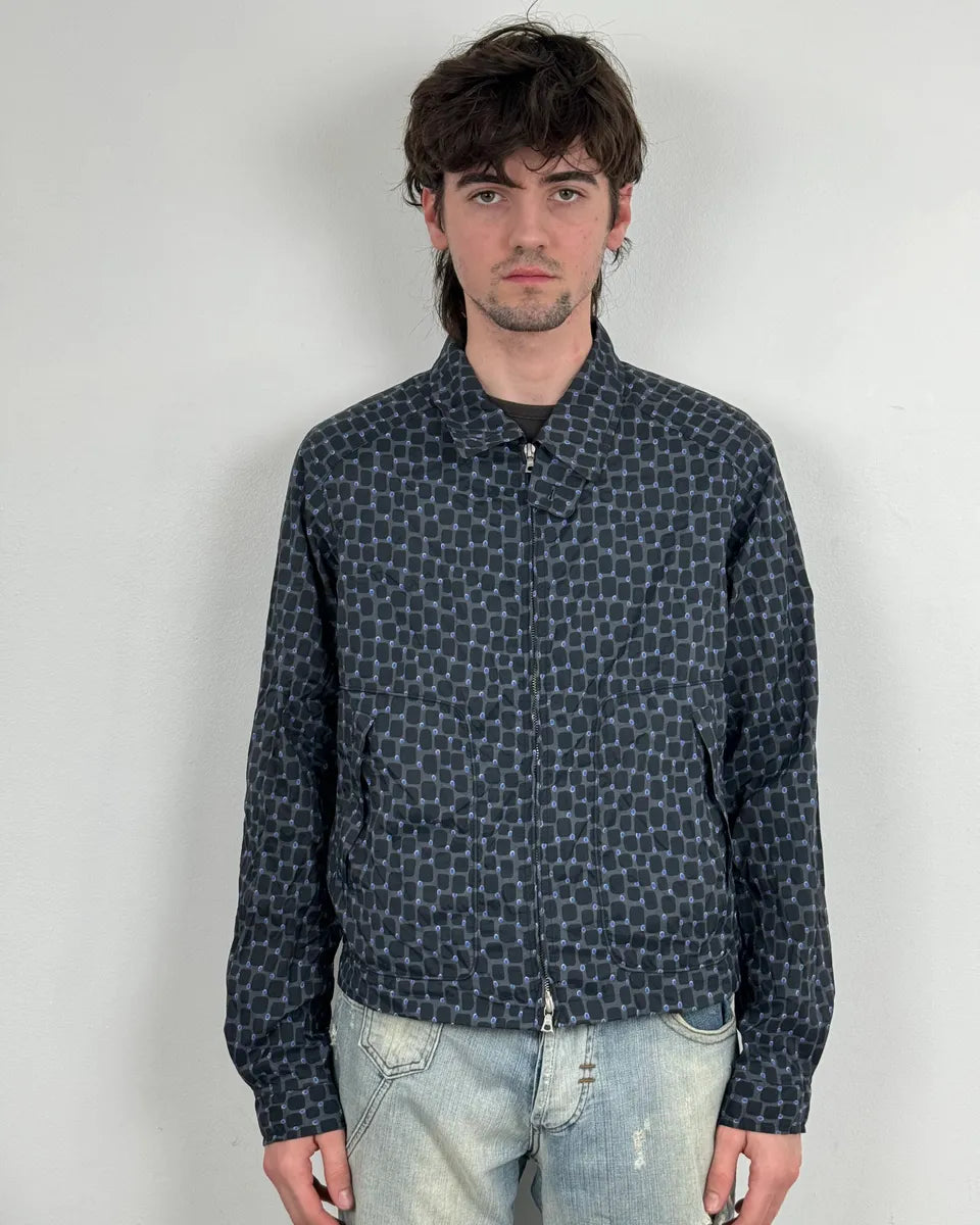 Dries Van Noten Grey & Blue Light Zip Up Jacket  XMpOgJY 1